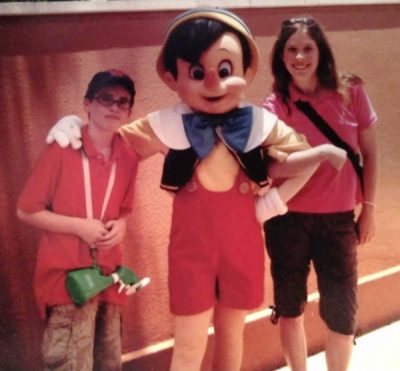 My eldest son and I in Magic Kingdom (2010) Pinocchio