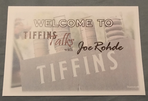 Tiffins Talks Postcard