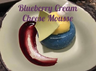 Blueberry Cream Cheese Mousse, Satu'li Canteen, Disney Dining