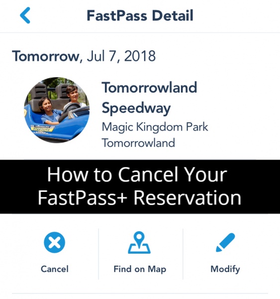 How to Cancel Your FastPass+ Reservation