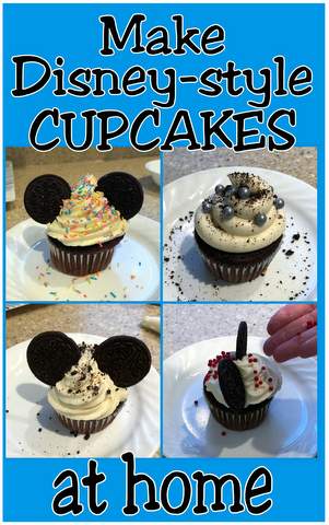 Disney-style cupcakes