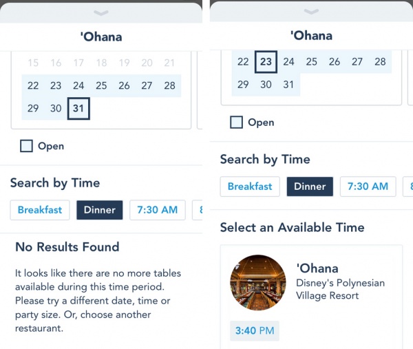 Booking Last Minute Dining at Walt Disney World Booking Last Minute Dining at Walt Disney World