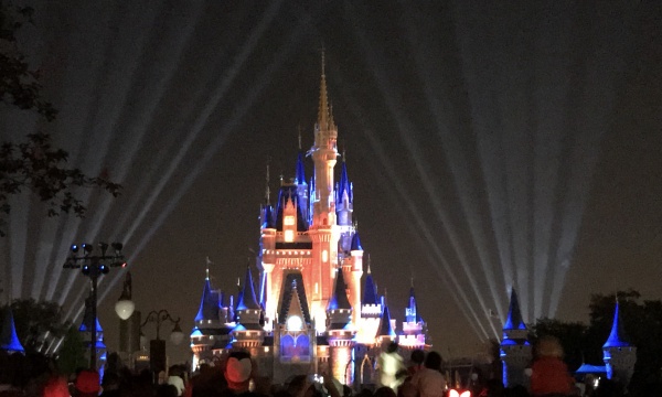 Magic Kingdom at night