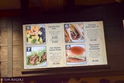 Pecos Bill Menu