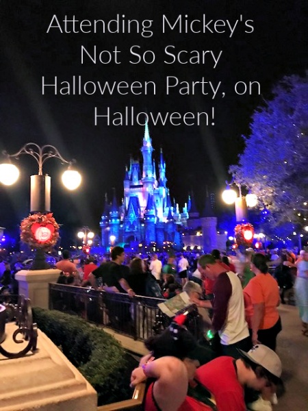 Attending Mickey's Not So Scary Halloween Party, on Halloween