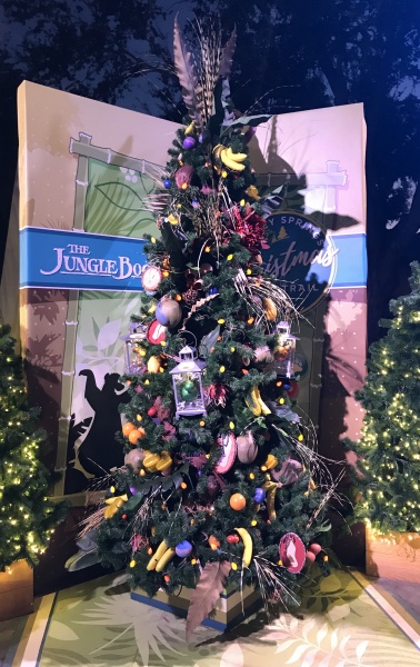 Christmas tree themed to The Jungle Book