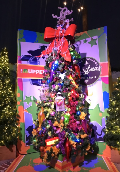 Christmas tree themed to The Muppets