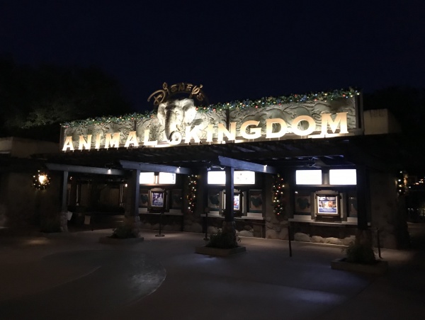 Still dark at Animal Kingdom Extra Magic Hours