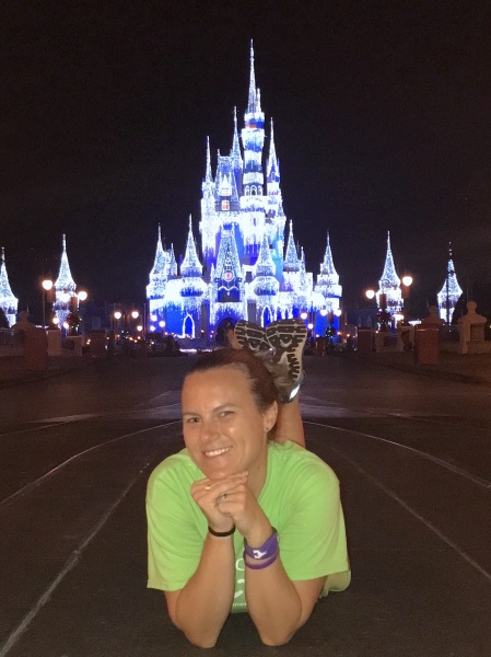 Picture in front of Cinderella's Castle after Give Kids the Rides