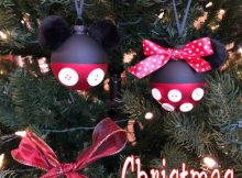 Mickey and Minnie Christmas ornaments