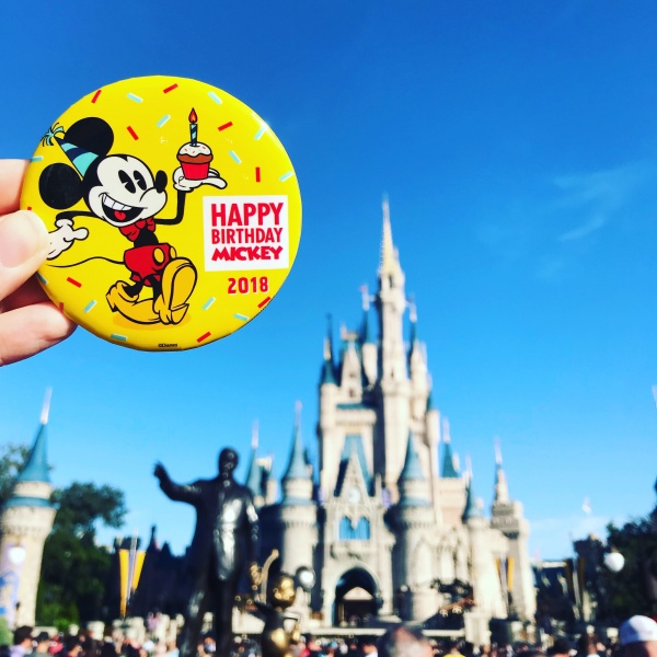 Mickey's 90th Birthday Button