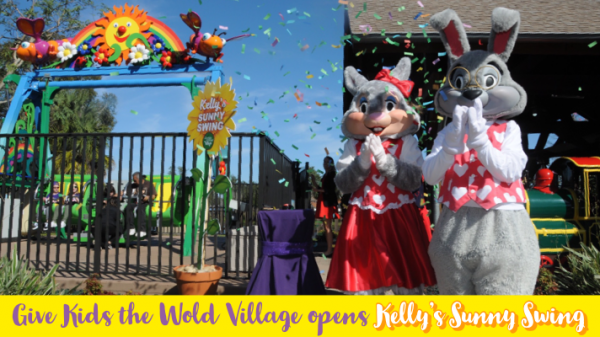 Kelly's Sunny Swing opens at Give Kids the World Village