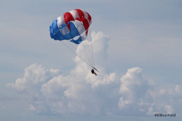 Parasailing on Castaway Cay