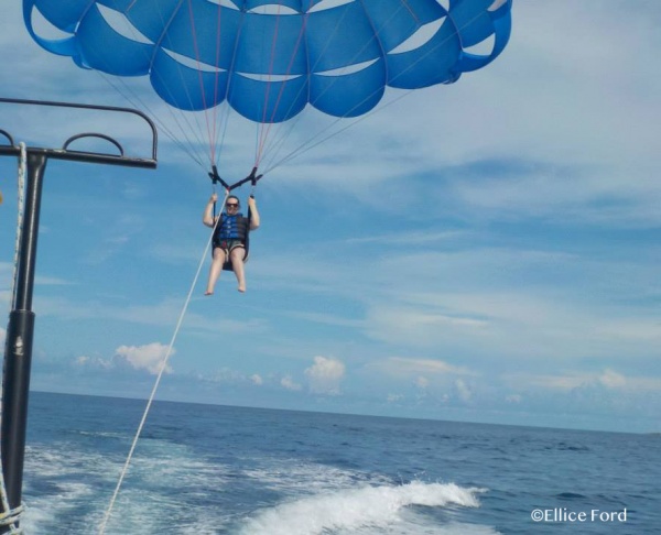 Parasailing on Castaway Cay