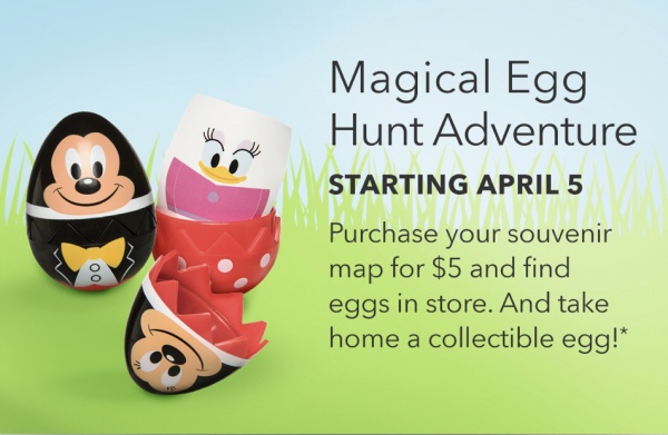 Egg Hunt at Disney Stores for $5