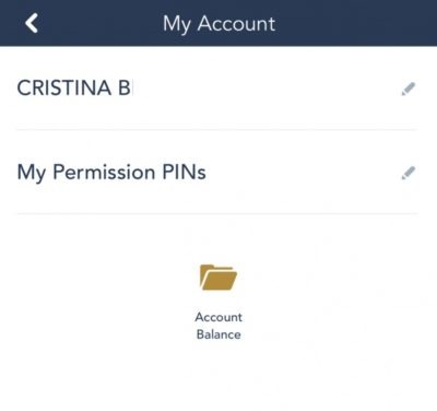 My Account in Navigator App