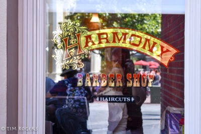 Harmony Barber Shop window