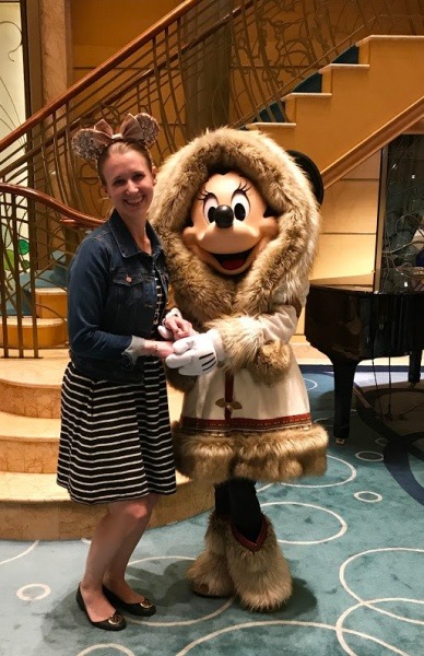 Minnie in Alaska Attire on Disney Cruise Line
