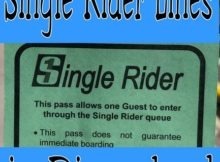 Single Rider Lines in Disneyland