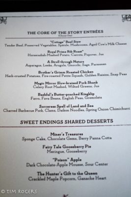 Artist Point Menu