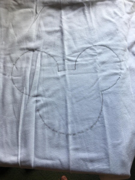 DIY Mickey tie-dye shirt