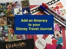 Add an Itinerary to your Disney Travel Journal
