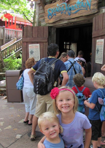 Short lines at Splash Mountain in Walt Disney World