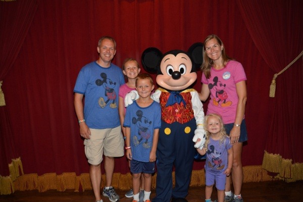 Visiting Mickey Mouse in Magic Kingdom at Disney World