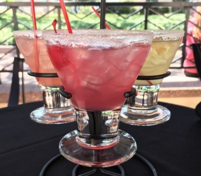 Blood orange, pomegranate and lime margaritas