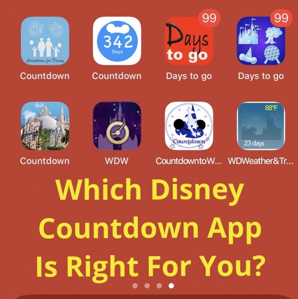 Disney Countdown Apps