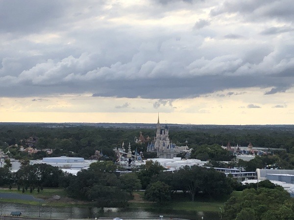 Top of the World Lounge overlooks Magic Kingdom Park