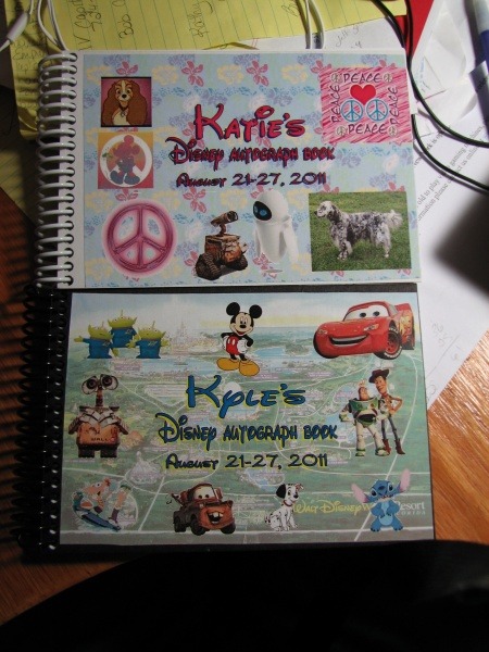 DIY Disney autograph books