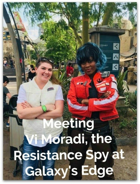 Meeting Vi Moradi, the Resistance Spy at Galaxy's Edge