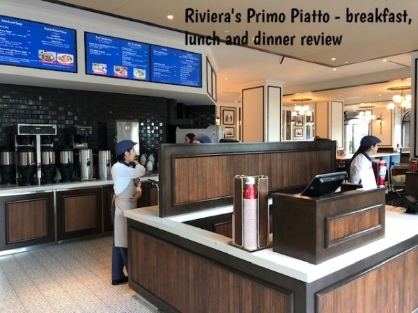 Riviera Primo Piatto cashier and beverage station