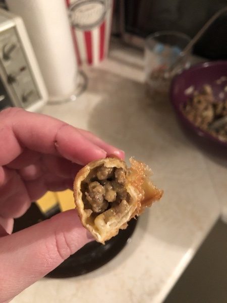 cheeseburger spring rolls