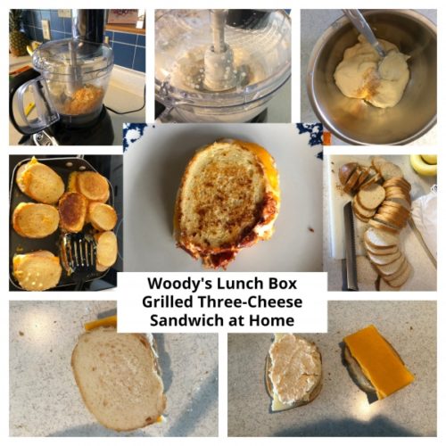 Woody’s Lunch Box Grilled ThreeCheese Sandwich at Home