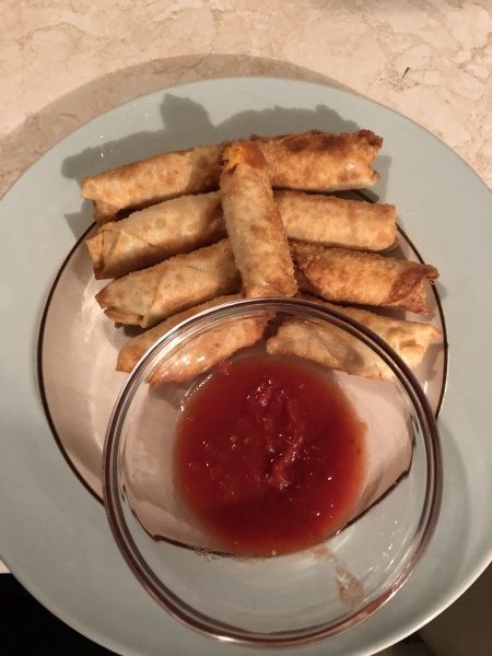 Pepperoni Pizza Spring Rolls