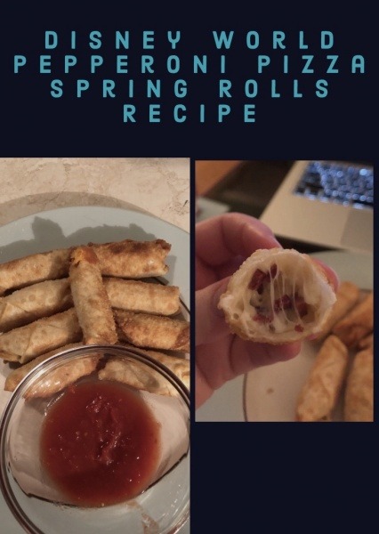 Pepperoni Pizza Spring Rolls