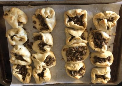 Cheeseburger Pods after Baking