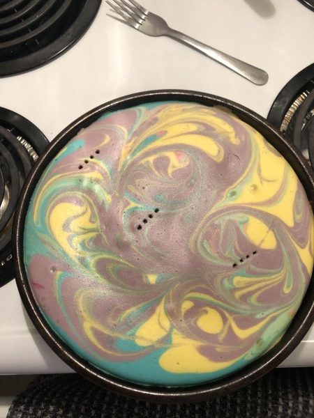 Tie Dye Cheesecake