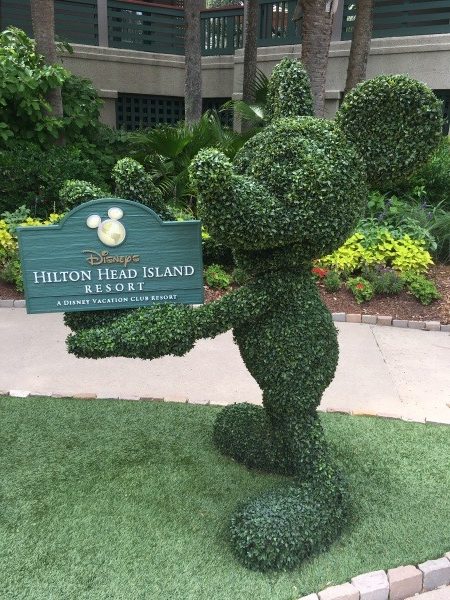 Mickey welcomes guests to Disney's Hilton Head Island Resort