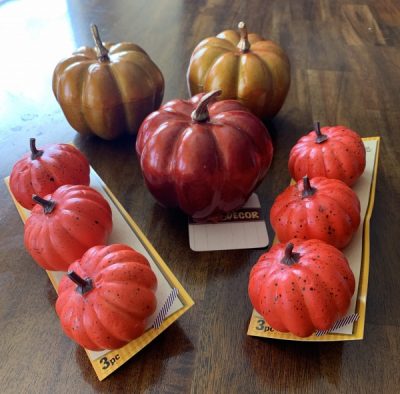 Metallic Mickey pumpkin craft