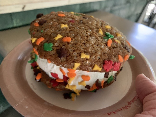 pumpkin ice cream sandwich