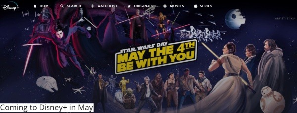Coming to Disney+ in May