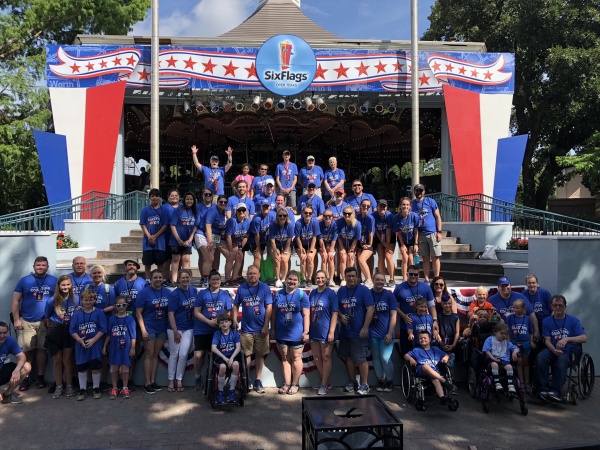 Participants at Six Flags over Texas in 2019