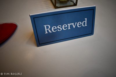 Reserved Table