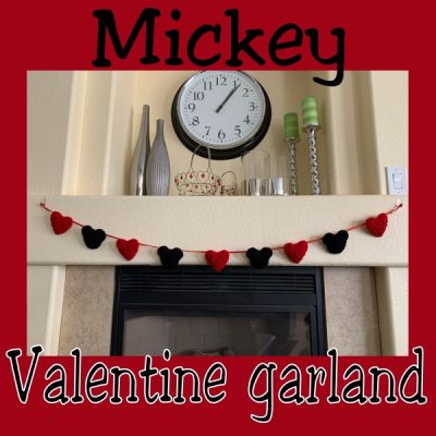 Mickey Valentine garland