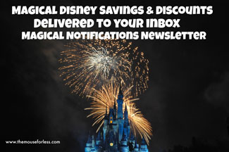 Magical Notifications - Disney Savings and Discounts, delivered to your inbox each week. Sign up for a FREE Disney Discount Newsletter from TheMouseForLess.com #SaveMoney #Budget