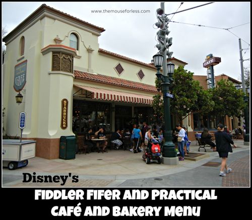 Fiddler Fifer and Practical Café and Bakery Starbucks Menu