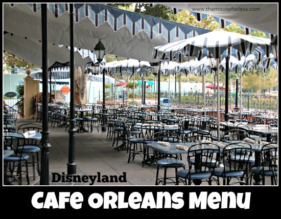 Cafe Orleans Menu